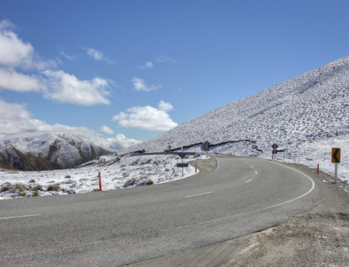 Driving the Crown Range Road from Queenstown to Wanaka